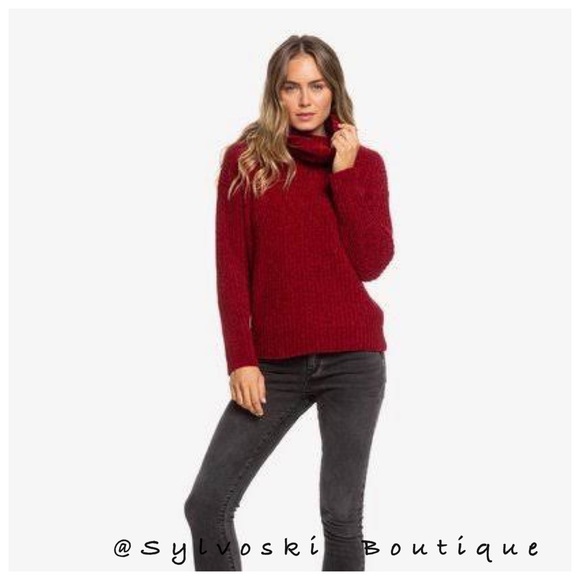 🔥 Roxy Women's Velvet Morning Sweater NWT - Picture 2 of 8